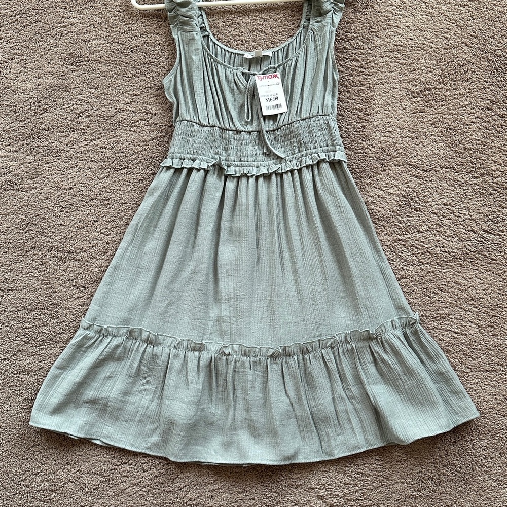 Women's Mini Dress in Light Green